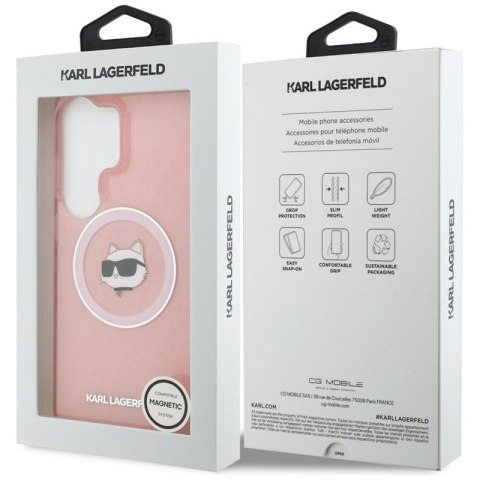 Karl Lagerfeld IML Repeated Choupette MagSafe - Etui Samsung Galaxy S26 Ultra (różowy)