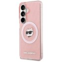 Karl Lagerfeld IML Repeated Choupette MagSafe - Etui Samsung Galaxy S26 (różowy)