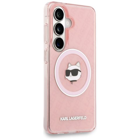 Karl Lagerfeld IML Repeated Choupette MagSafe - Etui Samsung Galaxy S26 (różowy)