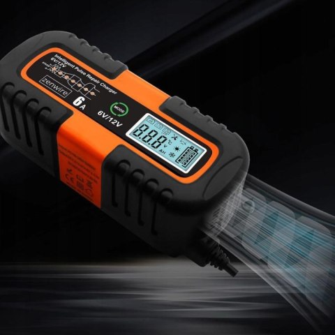 Ładowarka Prostownik Akumulatorowy Samochodowy z Funkcją Naprawy AGM 6V 12V Zenwire JMD-6S