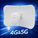 Qoltec Antena paraboliczna 4G 5G LTE | 2x19dBi | kierunkowa | zewnętrzna | LTE 600-2700 MHz | 5G 3300-4200 MHz | N Female | wodo