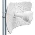 Qoltec Antena paraboliczna 4G 5G LTE | 2x19dBi | kierunkowa | zewnętrzna | LTE 600-2700 MHz | 5G 3300-4200 MHz | N Female | wodo