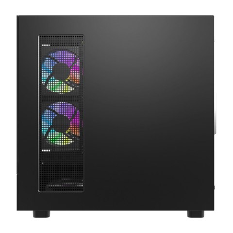 Obudowa komputerowa DarkFlash DS950V z wyświetlaczem (czarna) + 6 wentylatorów
