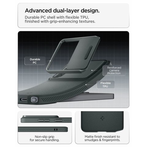 Spigen Optik Armor - Etui do Samsung Galaxy S26 Ultra (Abyss Green)