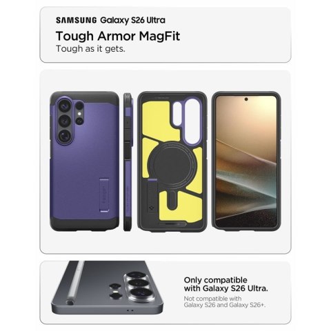 Spigen Tough Armor MagSafe - Etui do Samsung Galaxy S26 Ultra (Ash Violet)
