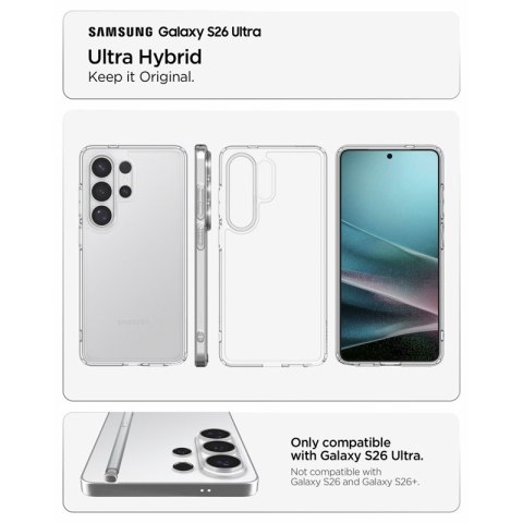 Spigen Ultra Hybrid - Etui do Samsung Galaxy S26 Ultra (Crystal Clear)