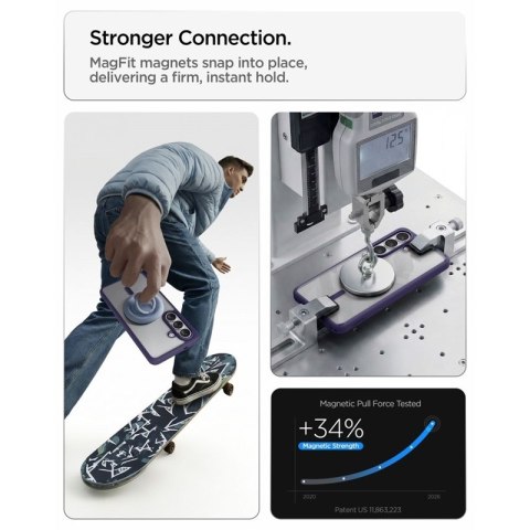 Spigen Ultra Hybrid Mag MagSafe - Etui do Samsung Galaxy S26+ (Deep Purple)