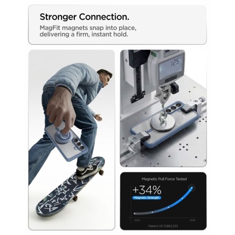 Spigen Ultra Hybrid Mag MagSafe - Etui do Samsung Galaxy S26+ (Light Blue)