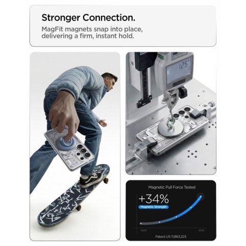 Spigen Ultra Hybrid Mag MagSafe - Etui do Samsung Galaxy S26 Ultra (Zero One White)