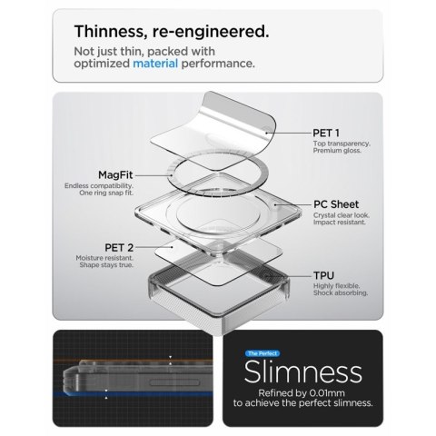 Spigen Ultra Hybrid Mag MagSafe - Etui do Samsung Galaxy S26 Ultra (Zero One White)