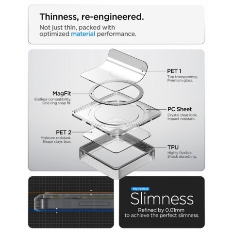 Spigen Ultra Hybrid Mag MagSafe - Etui do Samsung Galaxy S26 (Zero One Black)