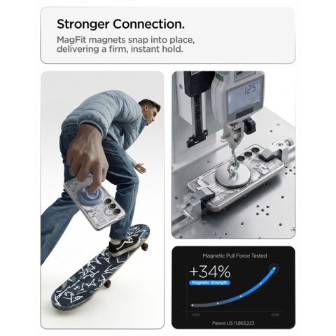 Spigen Ultra Hybrid Mag MagSafe - Etui do Samsung Galaxy S26 (Zero One White)