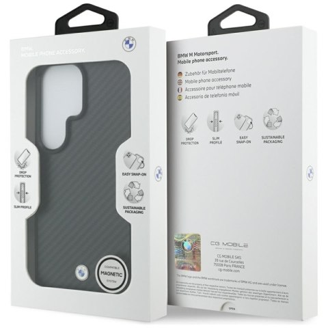 BMW Sign Magnetic Carbon Fiber MagSafe - Etui Samsung Galaxy S26 Ultra (czarny)