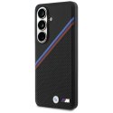 BMW Tricolor Metal Logo MagSafe - Etui Samsung Galaxy S26 (czarny)