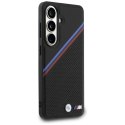 BMW Tricolor Metal Logo MagSafe - Etui Samsung Galaxy S26 (czarny)