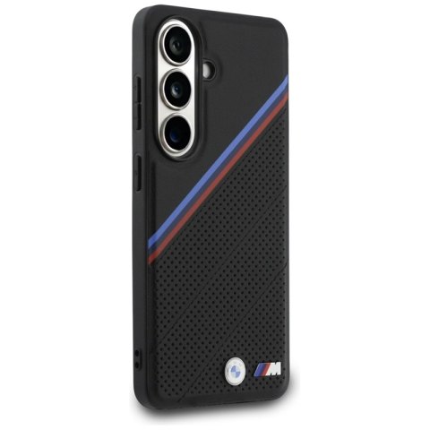BMW Tricolor Metal Logo MagSafe - Etui Samsung Galaxy S26 (czarny)