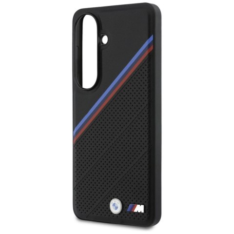 BMW Tricolor Metal Logo MagSafe - Etui Samsung Galaxy S26 (czarny)