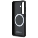 BMW Tricolor Metal Logo MagSafe - Etui Samsung Galaxy S26 (czarny)