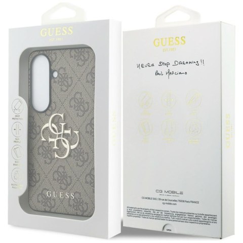 Guess 4G Big Metal Logo - Etui Samsung Galaxy S26 (brązowy)