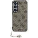 Guess 4G Classic Logo Charm MagSafe - Etui Samsung Galaxy S26 (brązowy)