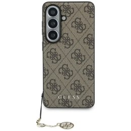 Guess 4G Classic Logo Charm MagSafe - Etui Samsung Galaxy S26 (brązowy)