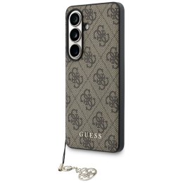 Guess 4G Classic Logo Charm MagSafe - Etui Samsung Galaxy S26 (brązowy)