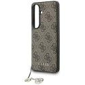 Guess 4G Classic Logo Charm MagSafe - Etui Samsung Galaxy S26 (brązowy)