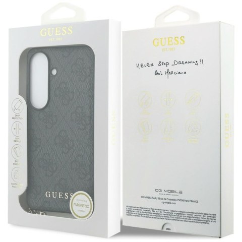 Guess 4G Classic Logo Charm MagSafe - Etui Samsung Galaxy S26 (czarny)
