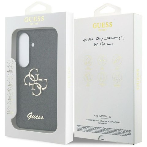Guess Fixed Glitter Big 4G Metal Logo - Etui Samsung Galaxy S26 (czarny)