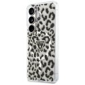 Guess IML Leopard Print Triangle MagSafe - Etui Samsung Galaxy S26 (czarny)