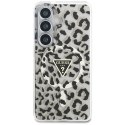 Guess IML Leopard Print Triangle MagSafe - Etui Samsung Galaxy S26 (czarny)