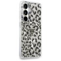 Guess IML Leopard Print Triangle MagSafe - Etui Samsung Galaxy S26 (czarny)