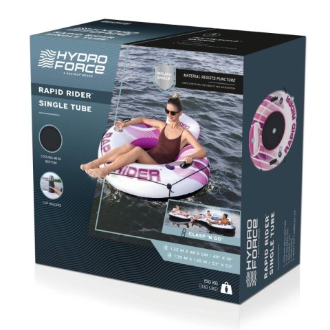 Koło do Pływania RAPID RIDER Różowy 135cm Bestway