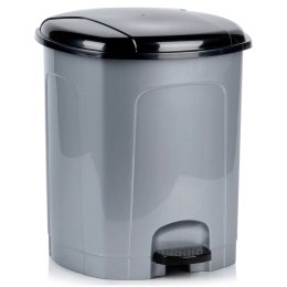 Kosz na Śmieci z Pedałem Plastikowy Szary 21 L ORION Wytrzymały i Pojemny