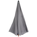 Parasol Ogrodowy Regulowany 200 cm AMBIANCE Szary z Pokrowcem
