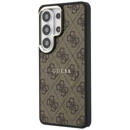 Guess 4G Embossed Ring MagSafe - Etui Samsung Galaxy S26 Ultra (brązowy)