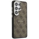 Guess 4G Embossed Ring MagSafe - Etui Samsung Galaxy S26 Ultra (brązowy)
