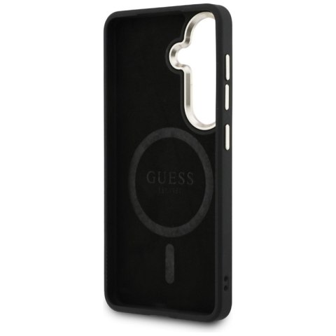 Guess 4G Embossed Ring MagSafe - Etui Samsung Galaxy S26+ (czarny)