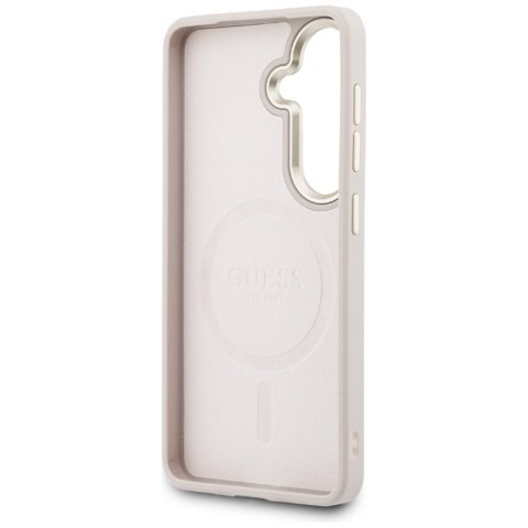 Guess 4G Embossed Ring MagSafe - Etui Samsung Galaxy S26+ (różowy)