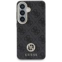 Guess 4G Rhinestone Round Logo MagSafe - Etui Samsung Galaxy S26 (czarny)
