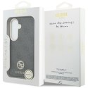 Guess 4G Rhinestone Round Logo MagSafe - Etui Samsung Galaxy S26 (czarny)