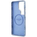 Guess 4G Script MagSafe - Etui Samsung Galaxy S26 Ultra (niebieski)