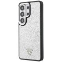 Guess Fixed Glitter Triangle MagSafe - Etui Samsung Galaxy S26 Ultra (srebrny)