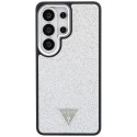 Guess Fixed Glitter Triangle MagSafe - Etui Samsung Galaxy S26 Ultra (srebrny)