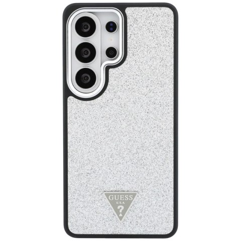 Guess Fixed Glitter Triangle MagSafe - Etui Samsung Galaxy S26 Ultra (srebrny)