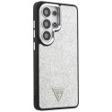 Guess Fixed Glitter Triangle MagSafe - Etui Samsung Galaxy S26 Ultra (srebrny)
