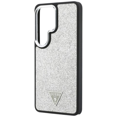 Guess Fixed Glitter Triangle MagSafe - Etui Samsung Galaxy S26 Ultra (srebrny)