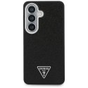 Guess Fixed Glitter Triangle MagSafe - Etui Samsung Galaxy S26 (czarny)