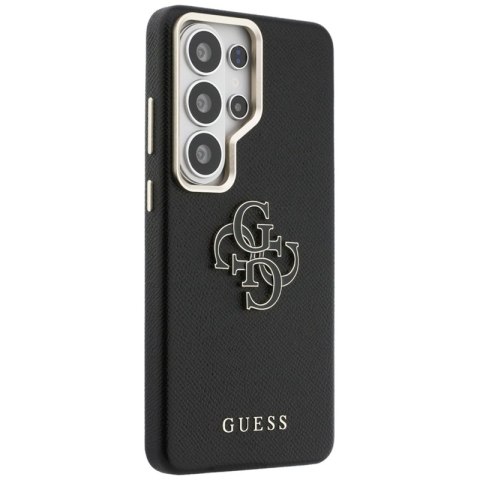 Guess Grained Big 4G Metal Logo - Etui Samsung Galaxy S26 Ultra (czarny)