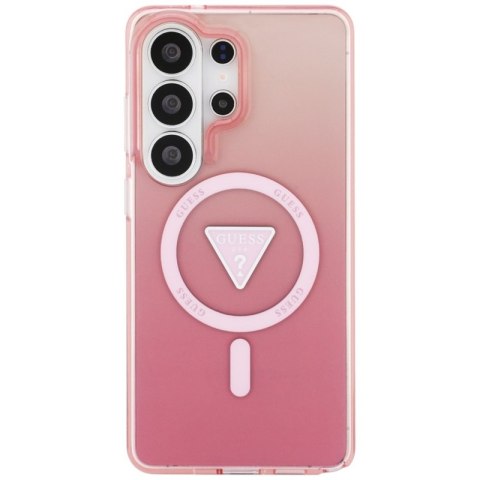 Guess IML Gradient Triangle MagSafe - Etui Samsung Galaxy S26 Ultra (różowy)